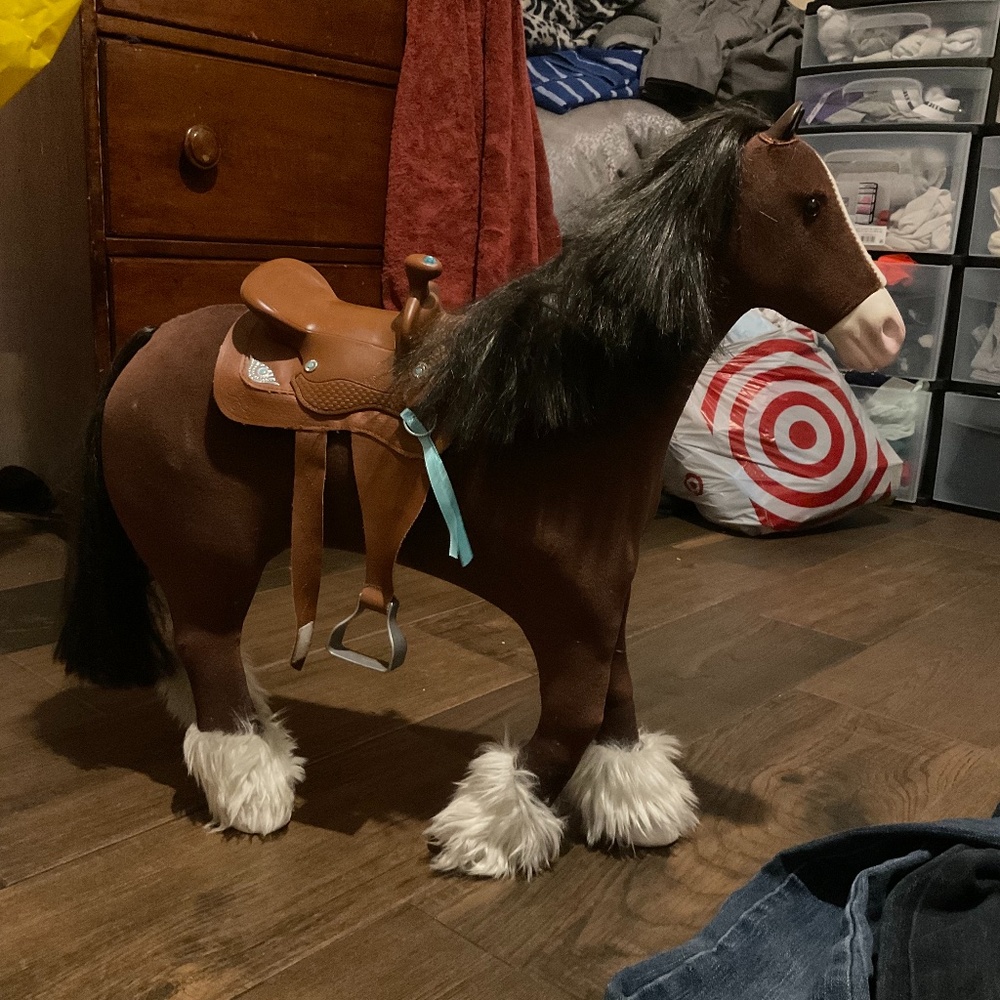 American Girl Prancing Horse